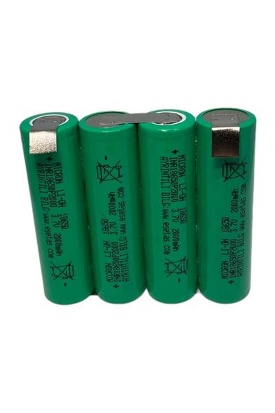 Micron 14.4v Uyumlu 18650 Li-ıon Lithium Batarya Pil Gurubu 2000 Mah Pilden