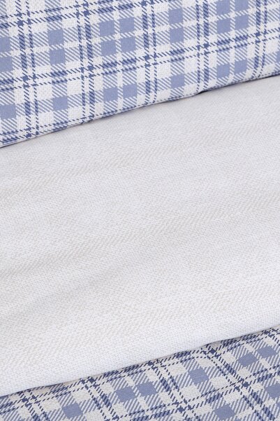Karaca Home Luan Blue 100% Cotton Double Duvet Cover Set???????