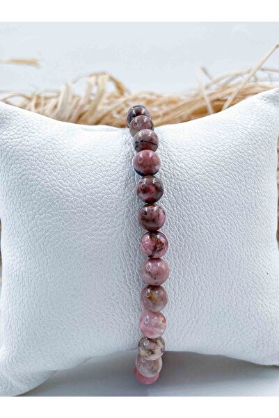 Mucize Taş Rhodonite Natural Stone Bracelet 6 Mm