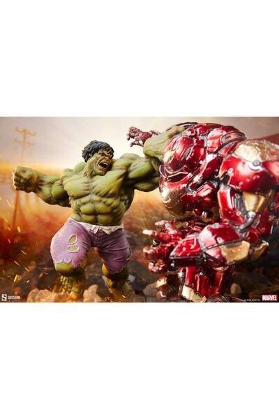 Sideshow Collectibles Hulk Vs Hulkbuster Maquette 200571 / Marvel Comics / Marvel’s Jade Giant