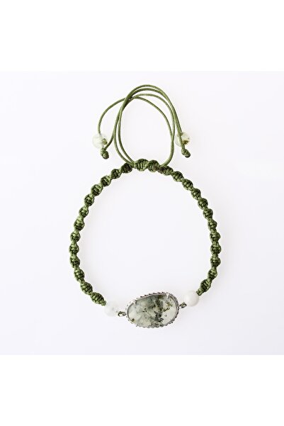 Alp Doğal Taş Doğaltaş Makrome Örgü Bileklik