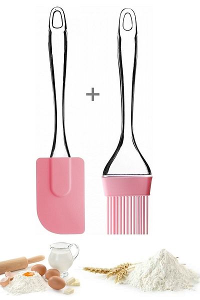 Tilbe Home Flour Sieve Press Sugar Powder Steel Luxury Sieve Egg Beater Wire Egg Oil Brush Silicone Spatula