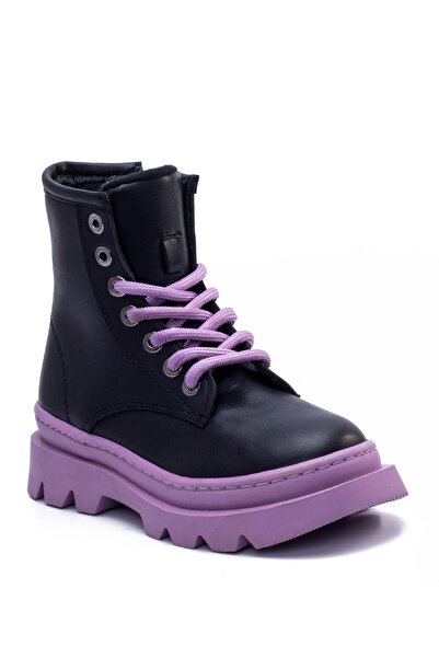 en7 Black Kids Boots Rk001