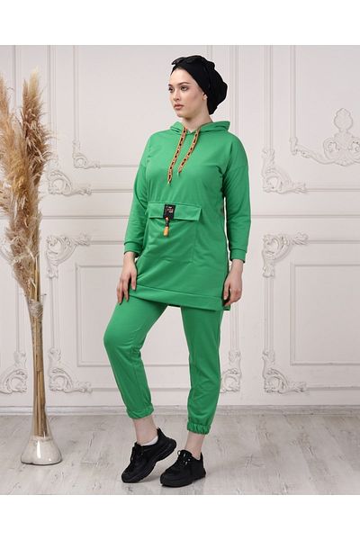 CNG MODA Women's Boyfrend Kango Pocket Tracksuit Set