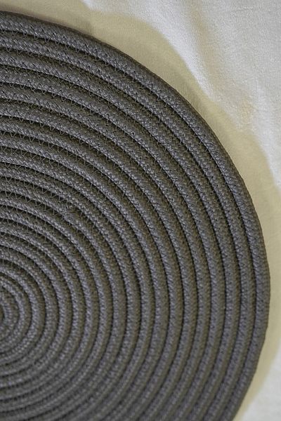 MaVaux Jute, Placemat, Anthracite Charger Single, Durable, Heat Sensitive, Long Lasting,