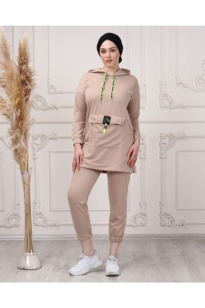CNG MODA Women's Boyfrend Kango Pocket Tracksuit Set