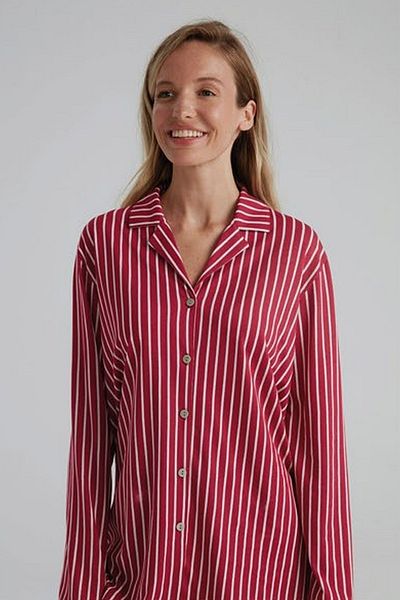 Eros Set pijama cămașă cu dungi Esk31810 pentru femei 23k