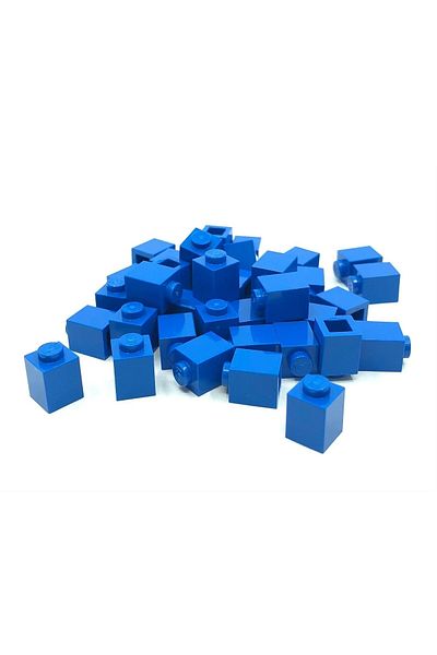 LEGO Moc Creator Brick - 1x1 Blue Brick, 4 Pieces to Send