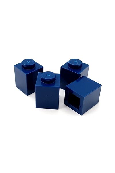 LEGO Original Accessory Custom Moc Creator Brick 1 X 1 Navy Blue Brick 6 Pieces Will Be Sent