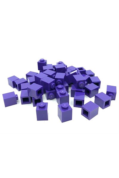 LEGO Original Accessory Custom Moc Creator Brick 1 X 1 Dark Purple Brick 10 Pieces to Send