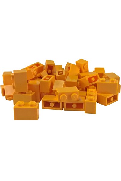 LEGO Aksesuar Custom Moc Creator Brick 1 X 2 Açık Turuncu Tuğla 4 Adet Gönder...