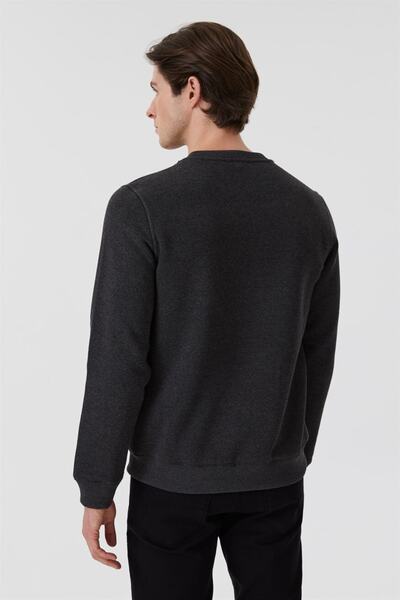 Lee Cooper Rex Men's Crew Neck Sweatshirt Anthracite Melange