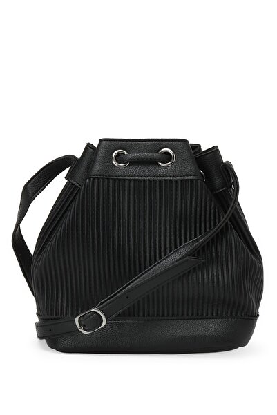 Polaris Pılelı Bucket Cprz 2pr Siyah Kadın Çapraz Çanta