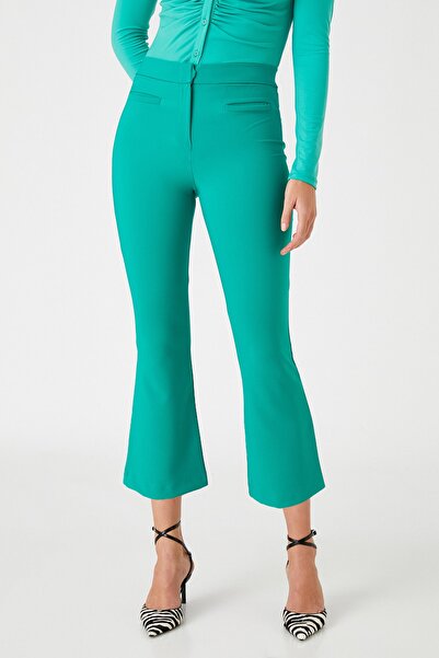 Koton Kadın Yeşil Pantolon 3WAK40169UW