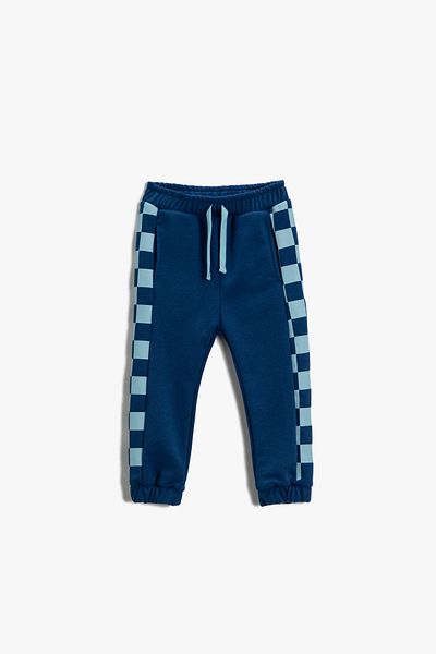 Koton Baby Boy Navy Blue Patterned Sweatpants 3WMB40055TK