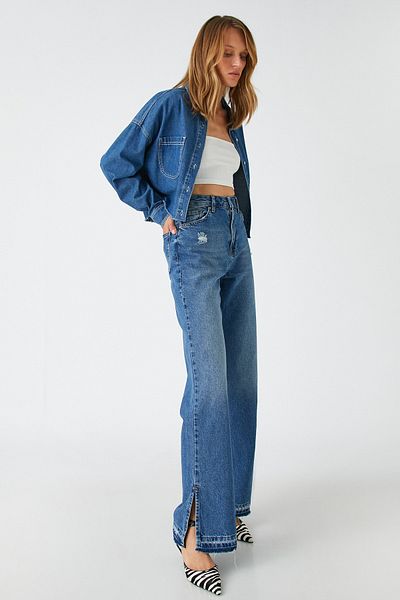 Koton Jeans - Blue - Wide leg