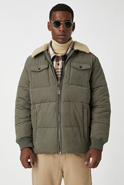 Koton Khaki-Jacke für Herren 3WAM20128HW