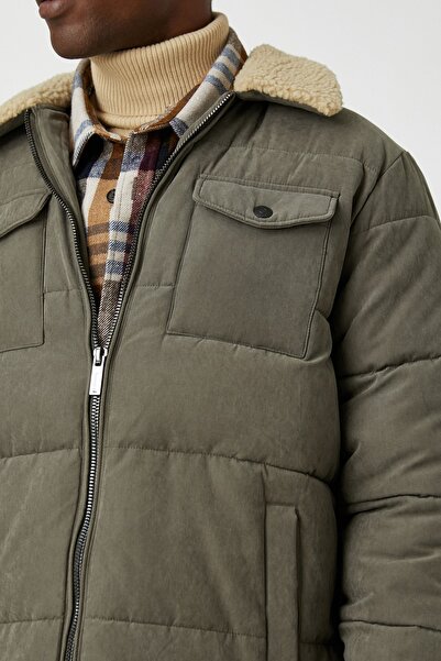 Koton Khaki-Jacke für Herren 3WAM20128HW