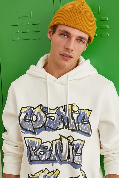 Koton Men's Off White Sweatshirt 3WAM70587MK