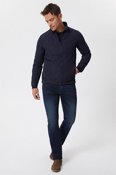 Lee Cooper Ανδρικό παλτό Alex - Navy Blue 221 LCM 232011