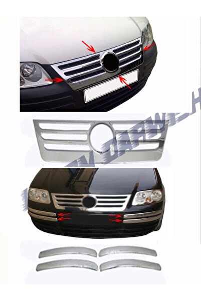 darwish Volkswagen Caddy Set Ön Tampon Kaşı 4 Parça 2003-2010 Ve Ön Panjur Kr...