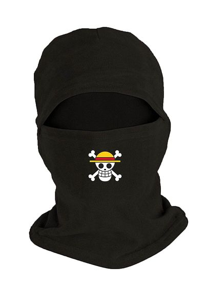 herotasarım Черна полярна ски маска с щампа от една част - Bll3086