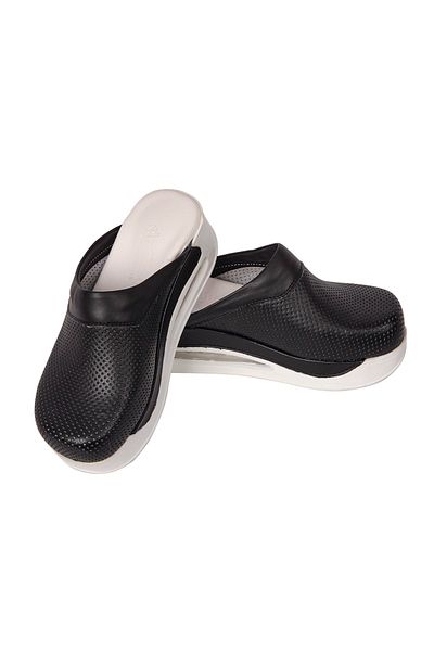 DR SABO Black Airmax Slippers - Real Speed ​​Leather