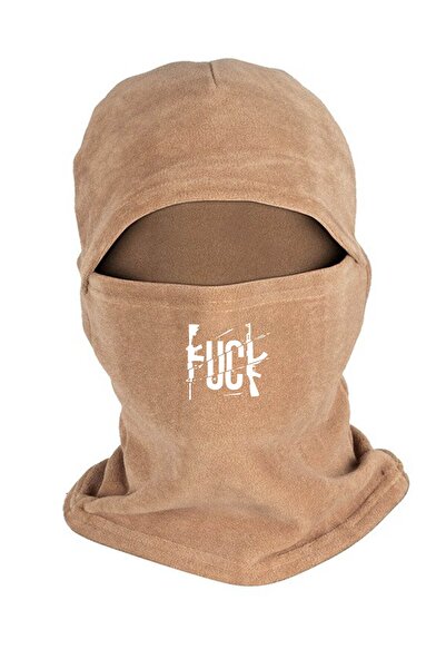 herotasarım Mască de zăpadă din lână polară de iarnă cu imprimeu Fuck Sand Bl...