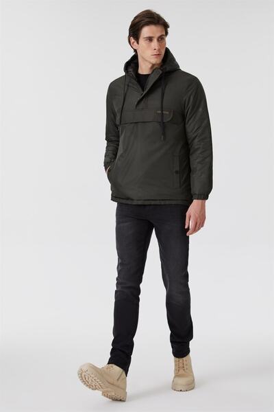 Lee Cooper Ανδρικό παλτό Lemon Χακί