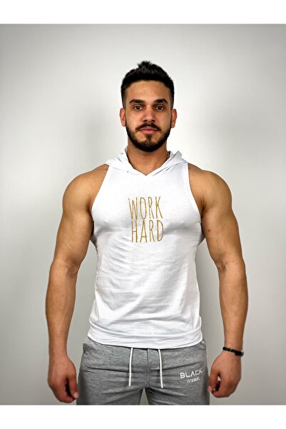 Black İstanbul Спортивний одяг з капюшоном і написом «Work Hard»