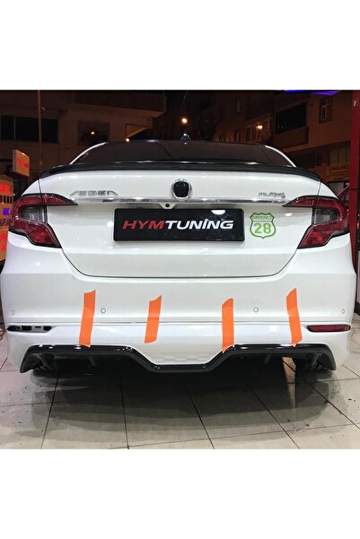HYM TUNİNG Fiat Egea Sedan Uyumlu Arka Etek Tampon Eki, Boyasız, Abs Plastik,...