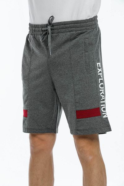Mossta Bermuda Combed Cotton Men's Shorts Anthracite