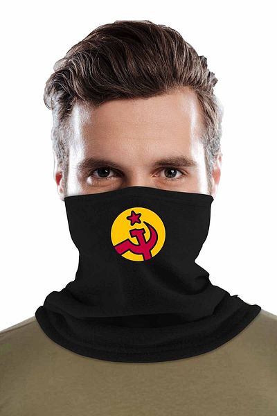 herotasarım Black Sickle Hammer - Set de 2 guler pentru gât cu mănuși decupate Polar Bll931