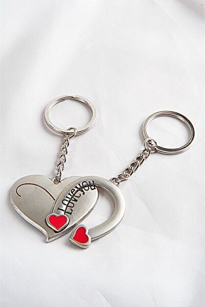 EUROMODA إكسسوار سلسلة مفاتيح لأفضل الأصدقاء مع تصميم قلب ومغناطيس