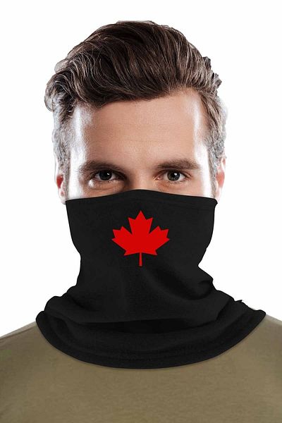 herotasarım Guler pentru gât cu mănuși negre - Set de 2 fleece Bll2165