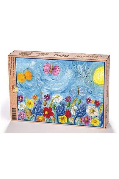 King Of Puzzle Butterflies and Spring Wooden Puzzle 500 Pieces (HV46-D)
