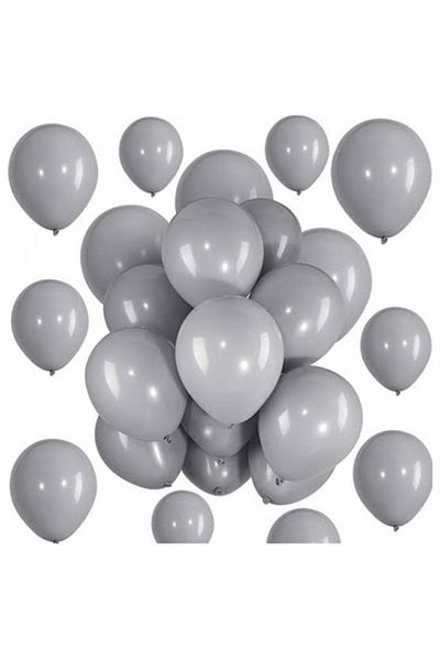 Deniz Party Store Pastel Gray Balloon 12" Inch 10 Pieces