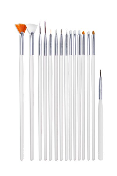 MUJGAN 15'li Profesyonel Nail Art Süsleme Fırçası