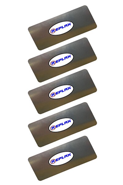 REPLAX Rötuş Çeliği 4cmx9cm. Paslanmaz 5 Adet