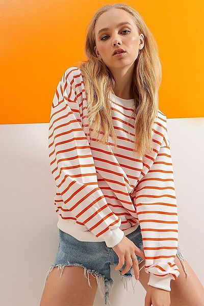 VERA LİFE Sweat cu dungi pentru damă
