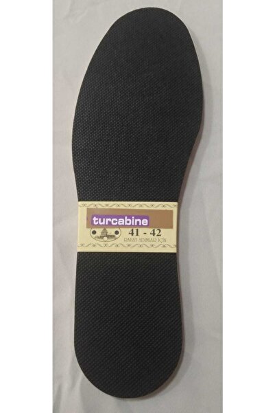 turcabine 1 Çift Erkek 41-42 Numara Siyah Renk Bezli Eva Tabanlık
