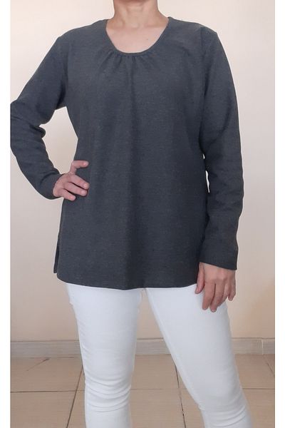 Mertcan Butik Tricou tricotat de iarnă Thessaloniki cu guler adunat