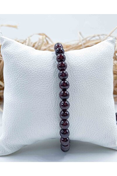 Mucize Taş سوار لال جارنيت من الحجر الطبيعي 6 ملم