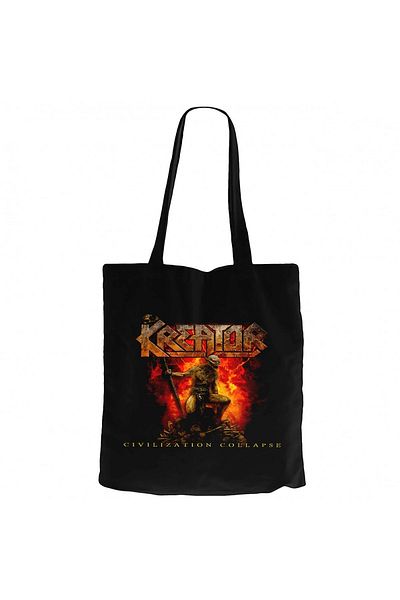 Z zepplin Geantă tote din pânză neagră Kreator Civilization Collapse