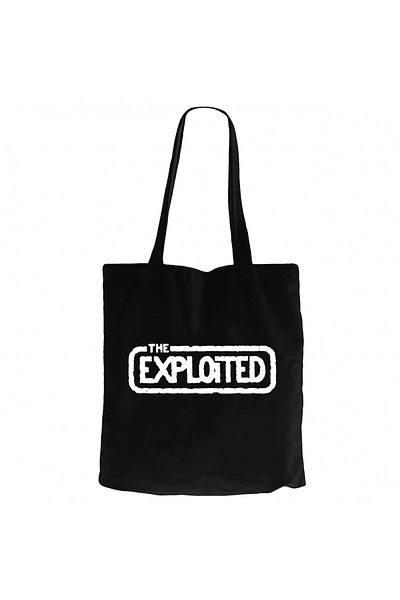 Z zepplin The Exploited Logo Black Canvas Tote Bag