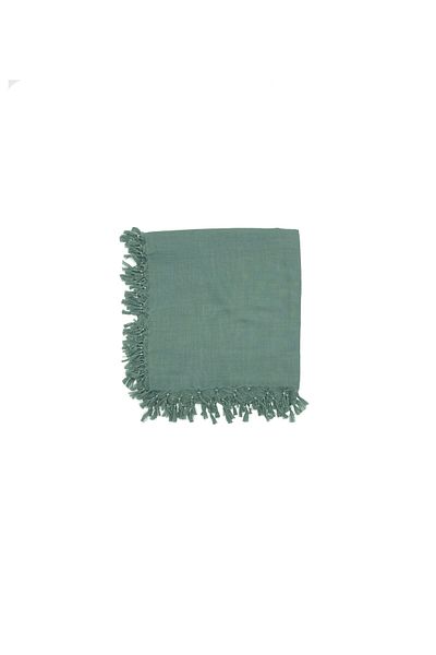 Naz Ipek Pachet de 10 bumbac de culoare uni cu margele verde muschi Distributie cadou 110x110cm