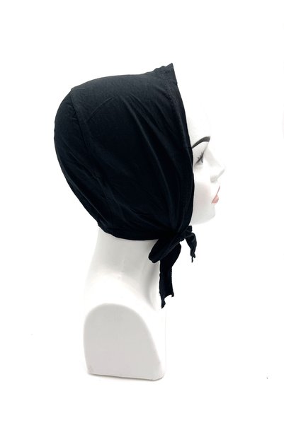nazipek Pack of 5 Cotton Lightweight Black Bonnets Suitable for Daily Use