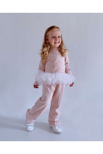 le petit sole Girl's Candy Tutu Top-bottom Set