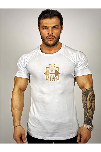 Black İstanbul Ovo je moja terapija Štampano Fitnes T-shirt