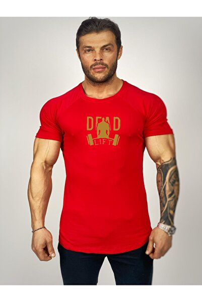Black İstanbul Dead Lift Baskılı Fitness T-shirt